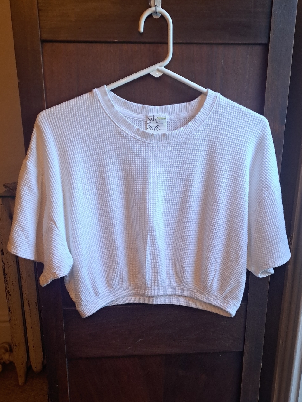 Offline By Aerie Size S/P White Waffle Knit